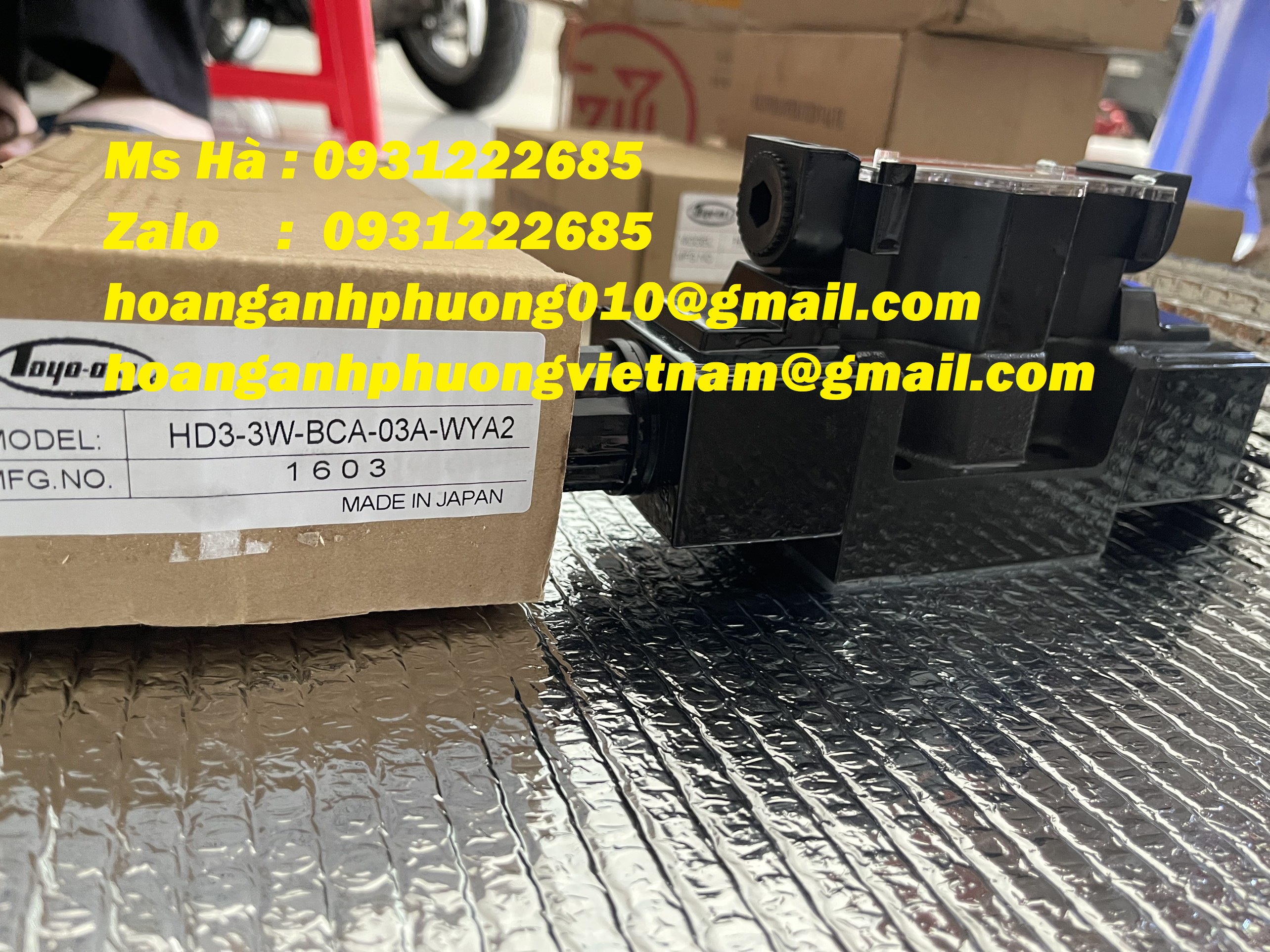 TOYOOKI  Van thủy lực  HD3-3W-BCA-03A-WYA2  bảo hành 12 tháng